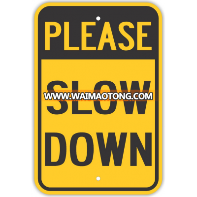 Please Slow Down Yard Boards Road Safety Traffic Signs