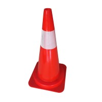 75cm red reflective traffic cone pvc