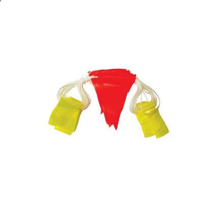 W085A Customized Size Underground Mining Safety Day Night PVC Reflective Bunting Red/Yellow Blue/White Plus Cordwheel