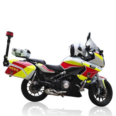 W013A Police Retro Fluorescent Reflective Safety Sticker Motorcycle Wholesale Supplier Online