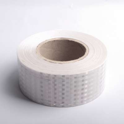 Blue White Sew on PVC Reflective Tape for Clothing