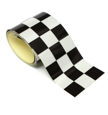 White and Black Safety Warning Truck Reflective Tape Sticker